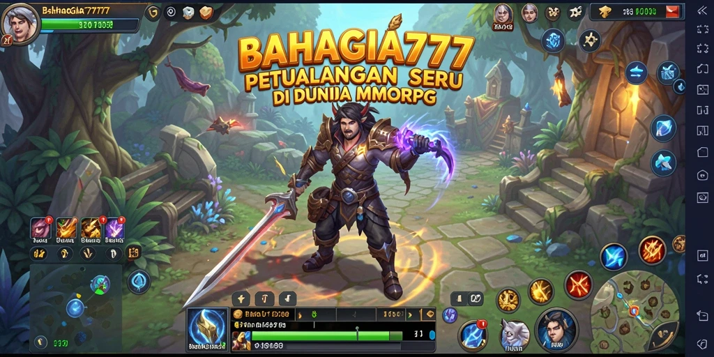 Tangkapan layar menunjukkan aksi pertarungan seru dalam BAHAGIA777.