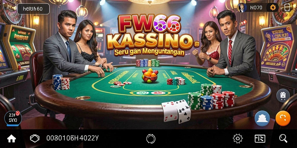 Tampilan screenshot menunjukkan gameplay kasino yang dinamis dan menarik.