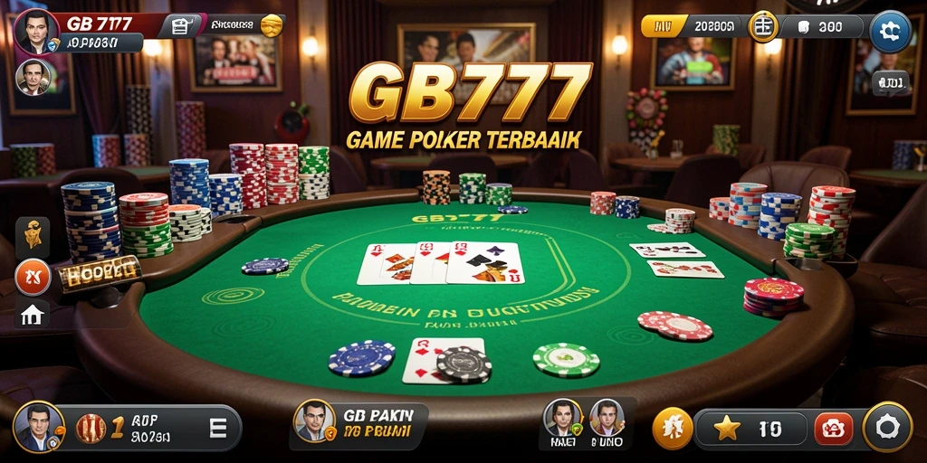 Screenshot GB777 menampilkan antarmuka permainan Poker yang menarik dan interaktif.