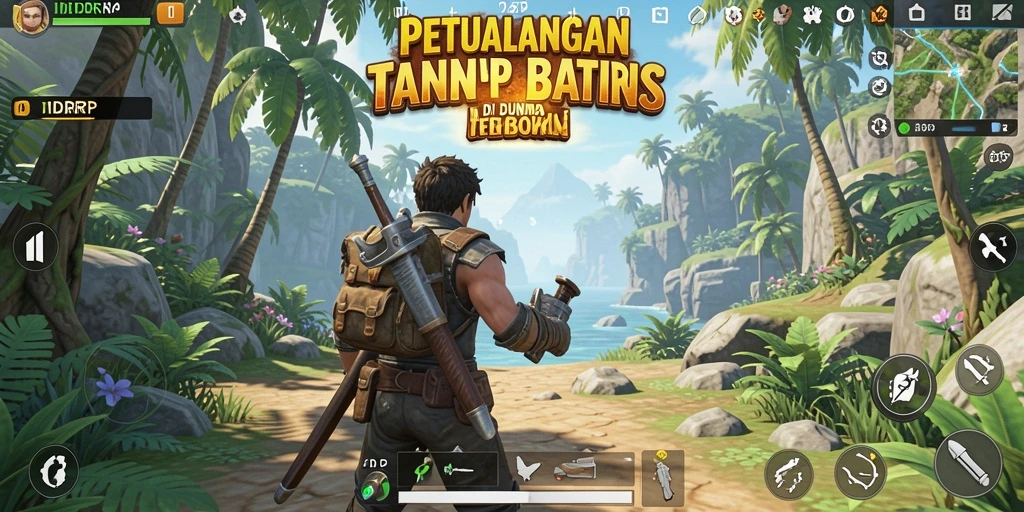 Screenshot gameplay IDRRP yang menampilkan eksplorasi dunia terbuka yang menakjubkan.