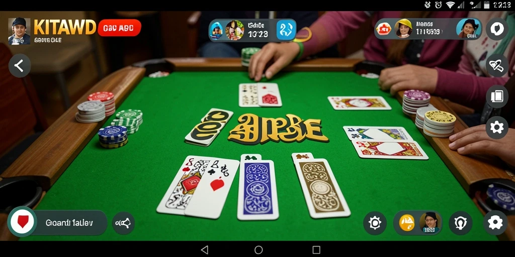 Skrinsut utama KITAWD menampilkan gameplay seru Gaple.