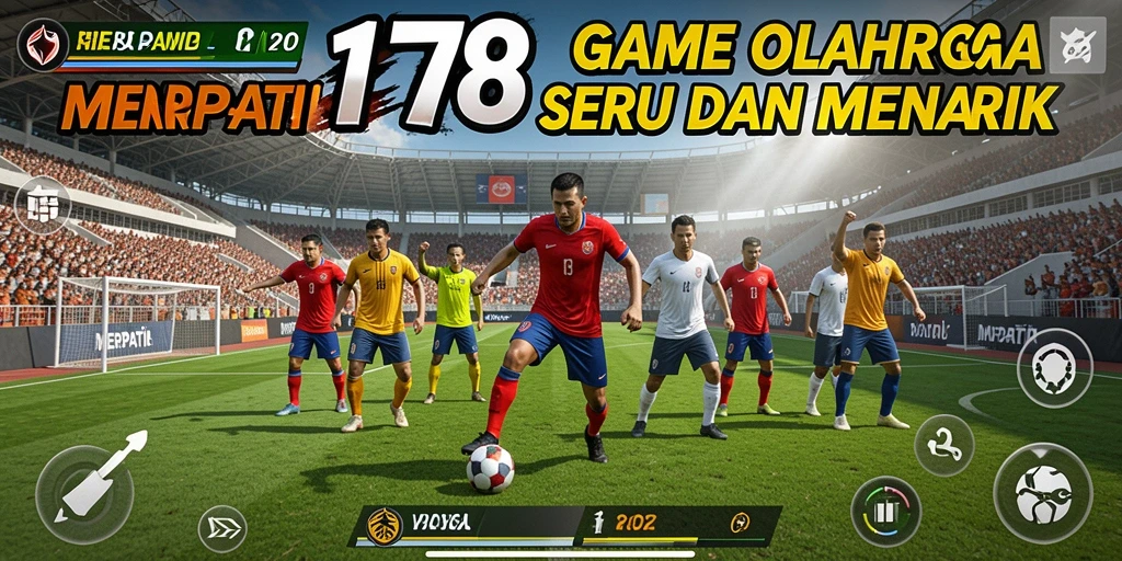 Tampilan utama permainan MERPATI178 dengan aksi olahraga seru.