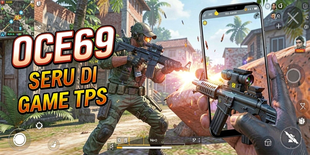 Gameplay intens di OCE69 dengan aksi tembak-menembak yang seru.