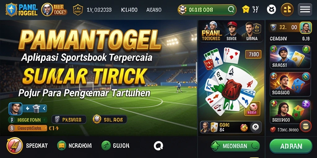 Tampilan menarik dari aplikasi PAMANTOGEL saat memasang taruhan.