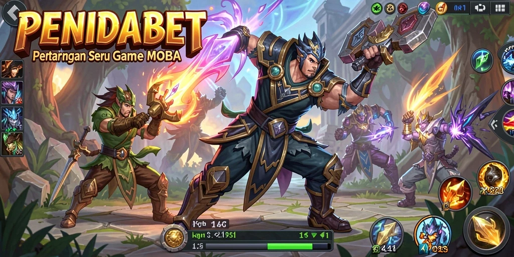 Gameplay seru PENIDABET dengan aksi epic dari para hero.