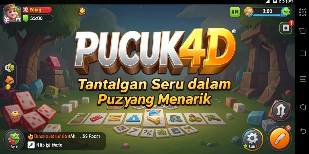 Screenshot utama PUCUK4D menampilkan gameplay seru dari teka-teki yang menantang.