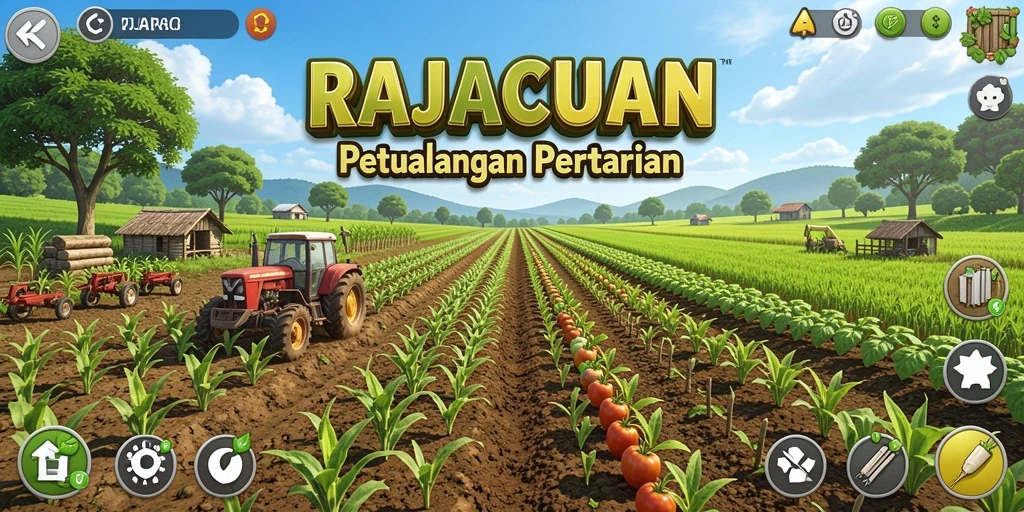 Tampilan menarik dari gameplay RAJACUAN yang penuh warna.
