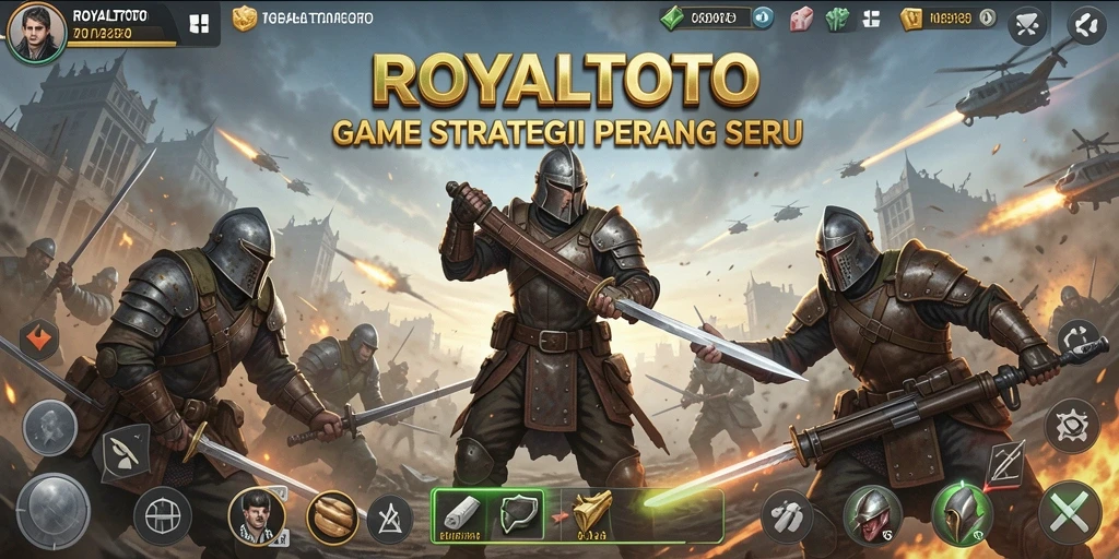 Screenshot gameplay <strong>ROYALTOTO</strong> menampilkan pertempuran seru dan strategi yang mendebarkan.