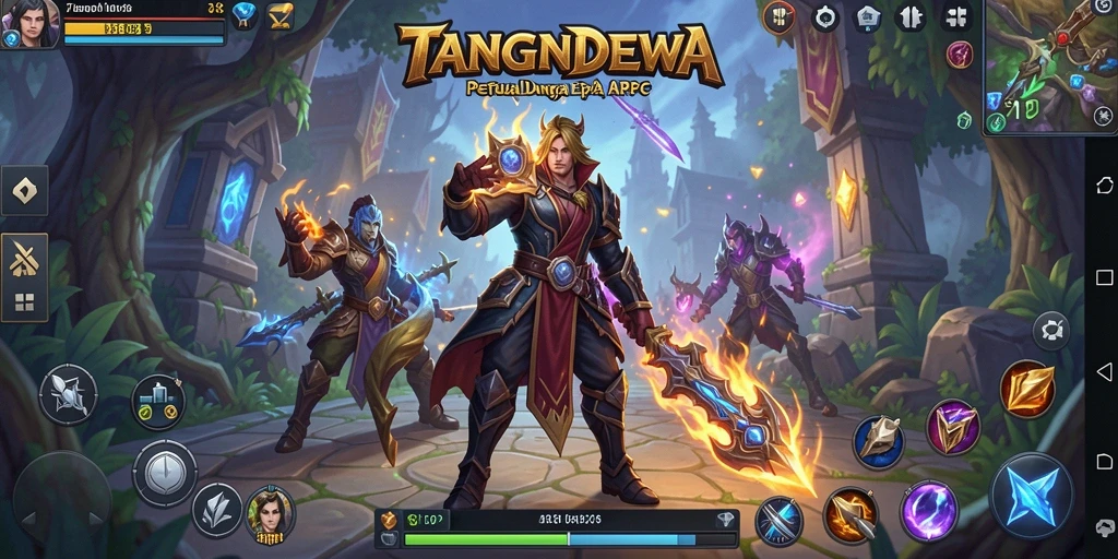 Tampilan gameplay TANGANDEWA yang penuh aksi dalam dunia ARPG.
