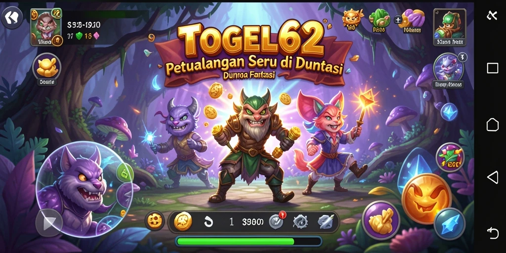 Screenshot gameplay dari dunia petualangan TOGEL62 yang menakjubkan.
